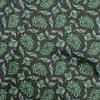 Cotton Flex Dark Green Fabric Dotted Floral Diy Clothing Quilting Fabric Print Fabric By Yard 40 Inch