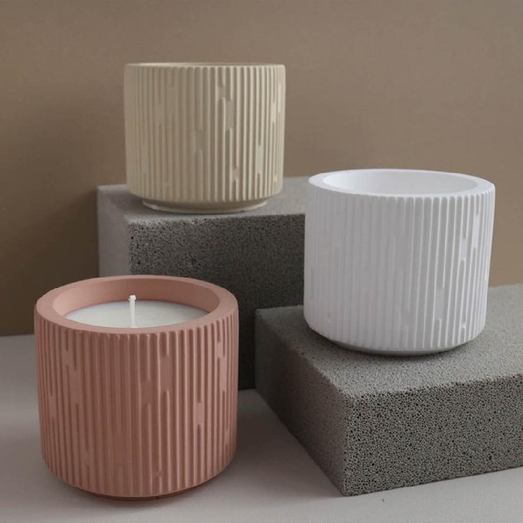 Силиконовая форма для DIY-чашки из цемента с кристаллами, художественная гипсовая форма для свечи, декоративная