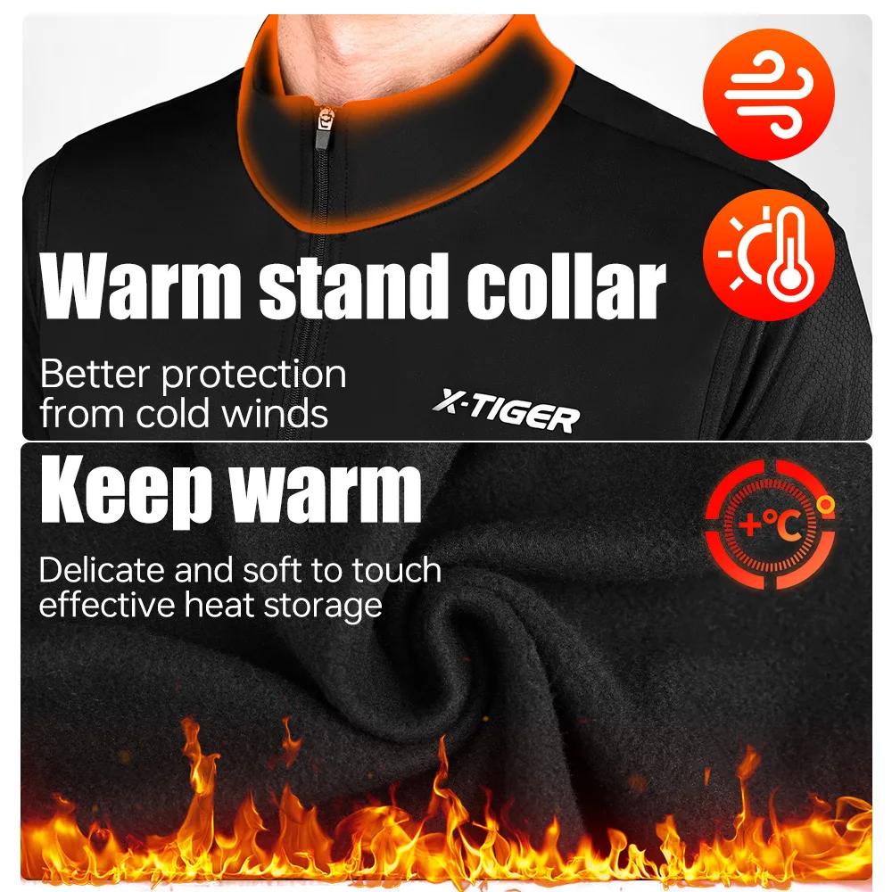X-TIGER Warm Cycling Vest Windproof Loose Fleece Sleeveless Waistcoat For Mountain Road Bike Winter Reflective Bicycle Vest