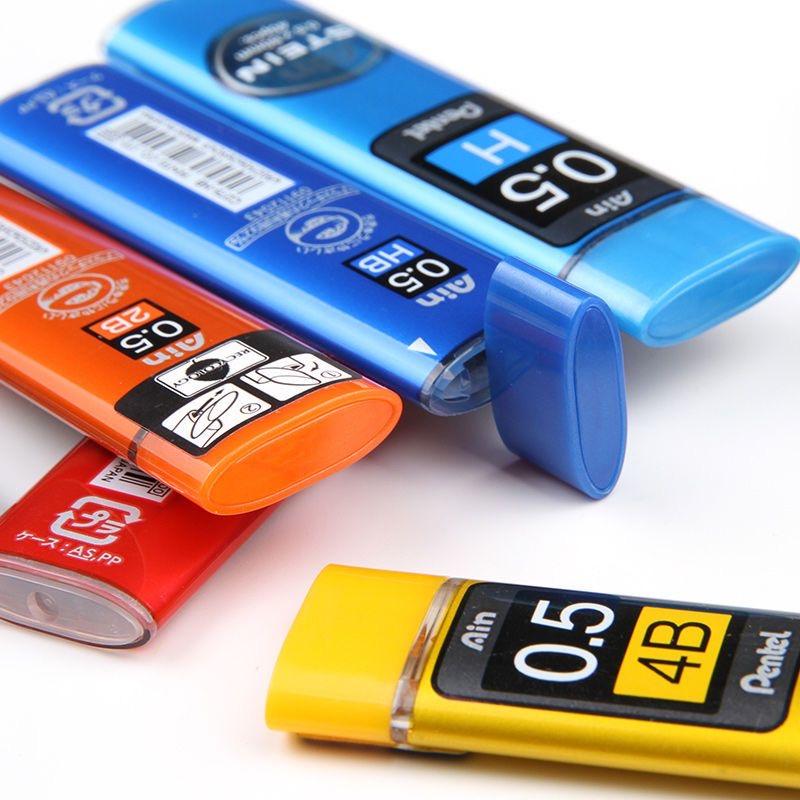1 шт. Pentel Ain STEIN 0,2/0,3/0,5/0,7/0,9 мм HB/2B/4B/6H Механический карандаш Черный Смоляной Стержень для карандаша 0,2 мм Стержни