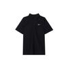 Solid Color Polo Collar Short Sleeve Polo Shirt Men Tops Black CT4581-010