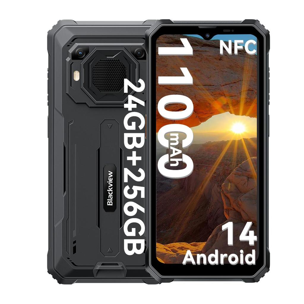 Blackview Смартфон BV6200 Plus 24 ГБ ОЗУ 256 ГБ ПЗУ Android 14 Защищенный телефон