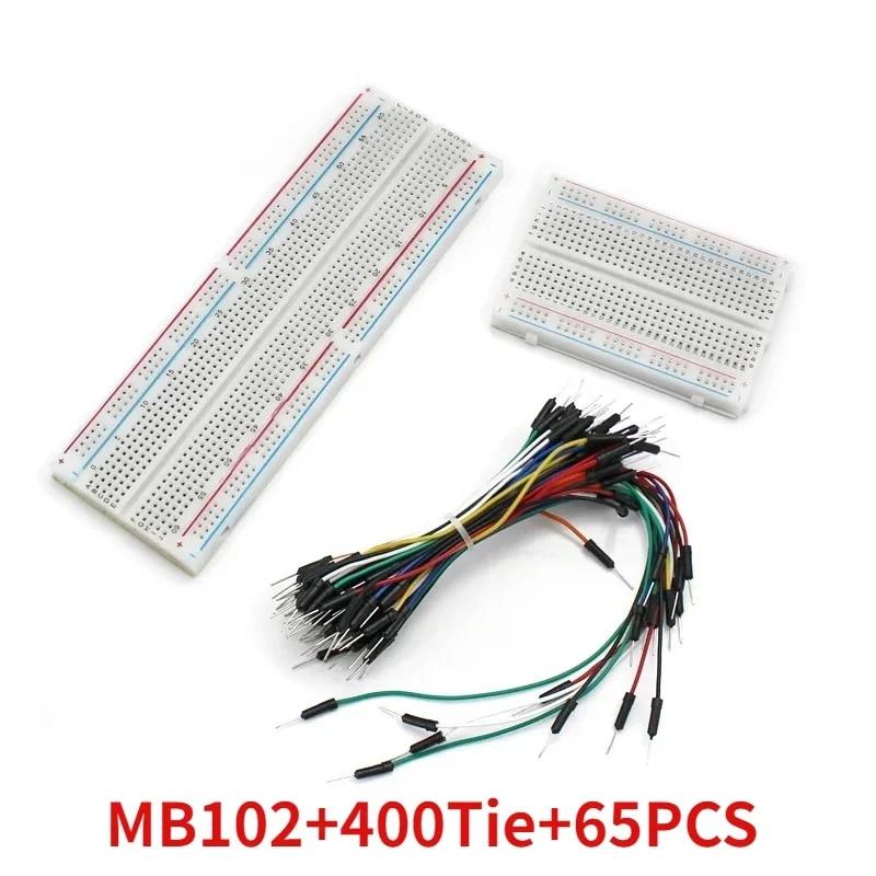 Набор перемычек для макетной платы Dupont Line Kit MB102 ZY-204, 400 соединительных точек, макетная плата для печатной платы без пайки, DIY мини-тестовые наборы для прототипов