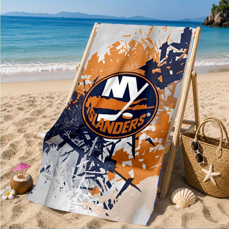 Ny Islanders Pride Beach Towel, Super Soft Microfiber, Perfect Gift for Her/Him, Birthday, for Pool, Beach, Travel, Decor Beach Party