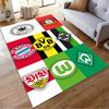 "German Football Club Logos Rug Design" Non-slip rug suitable for living room and bedroom sofas.
