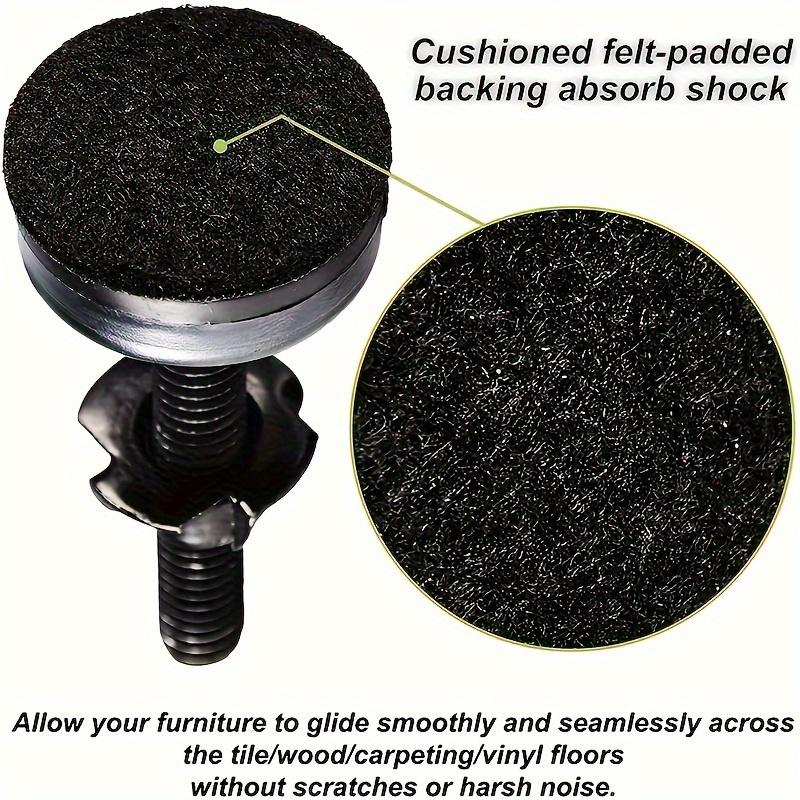 4 шт. регулируемых выравнивающих ножек, выравнивающие ножки для мебели, ножки для стола, прочные выравнивающие ножки для шкафов, диванов, набор гаек с Т-образной резьбой, большое основание черного цвета