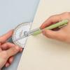 Math Craftsman Stainless Steel 180 Degree Rotary Angle Finder Protractor Measuring Ruler
