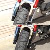 Honda Monkey 125 Передняя вилка левая и правая, комплект, внешняя черная пластина Monkey Передняя вилка Защитная защита вилки Аксессуары Monkey 125 Индивидуальные детали