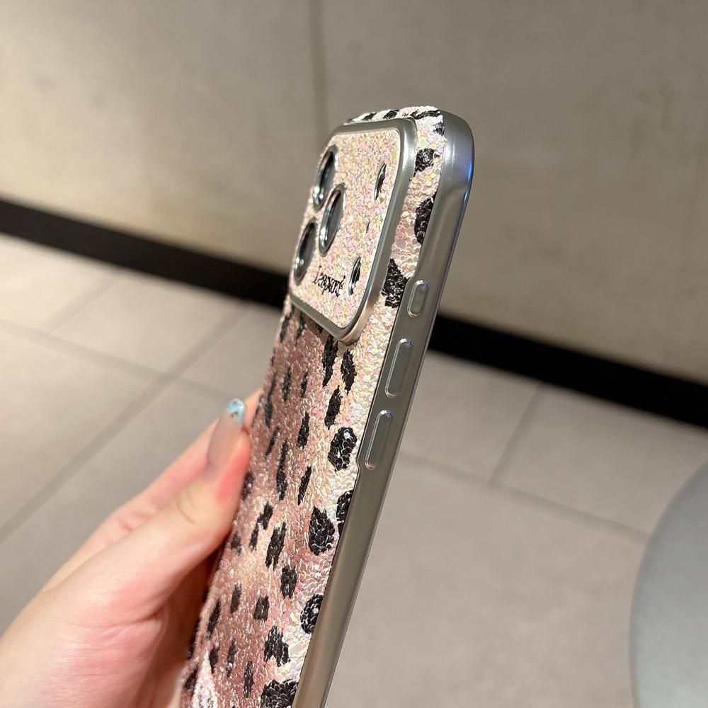 KEYSION Модный милый чехол для телефона с леопардовым принтом для iPhone 14 15 16 17 Pro Max, ударопрочная крышка с закругленными краями для iPhone 15 16 17