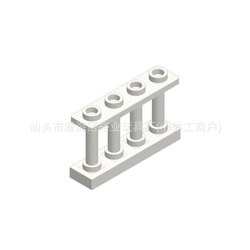 15332 Конструктор DIY из мелких деталей - Рельс с 4 отверстиями, Детали для развивающей игрушки