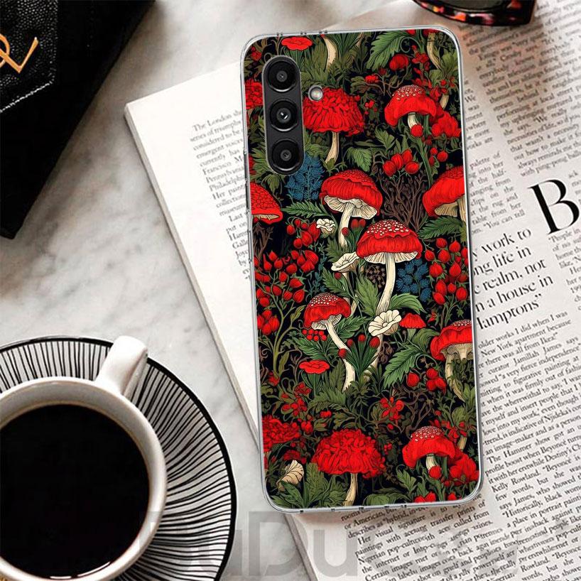 Colorful Mushroom Phone Case For Samsung A17 A16 A26 A36 A56 A15 A14 A13 A55 A54 A53 A35 A34 A33 A25 A24 A23 A05S A04S A03S Gala