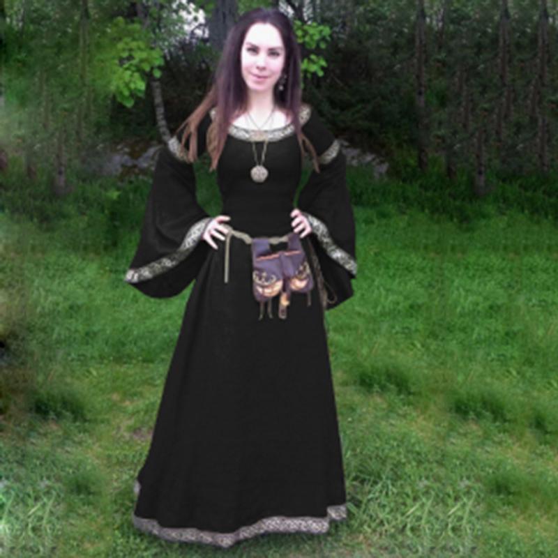 Платье Женская средневековая одежда Специальный заказ На заказ Готическое винтажное платье