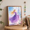 Disney Рапунцель масляная живопись набор для творчества ручная работа DIY подарок украшение для дома. Картина на холсте «Замок принцессы» по номерам.