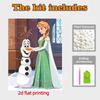 Disney Жемчужная Живопись Анна и Олаф DIY Жемчужное Искусство Жемчужные Камни Картины Поделки Специальная Форма Домашний Декор Стен