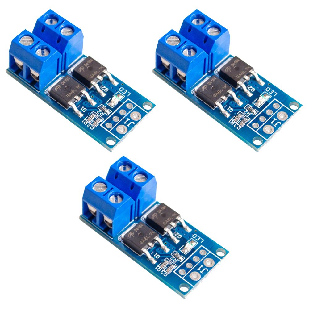 3-10PCS 15A 400W MOSFET Trigger Switch Drive Module PWM Regulator Control Panel 5-36V Electronic Switch Control Board for arduio