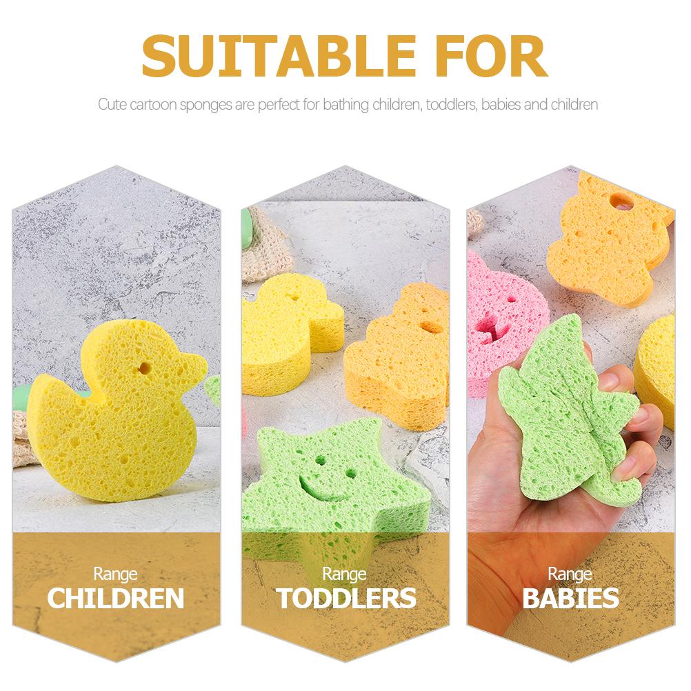 Foam Loofah Sponge Body Wash Children's Bath Accessories Baby Shower Tools Sponges