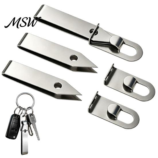 Mini Metal Tweezers 1/2/3Pcs Precision Keychain Tweezers, Stainless Steel EDC with Fine Point Keyring Clip, for Outdoor Camping Fishing Home Daily Use