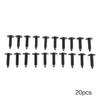 7mm Hole Plastic Rivets Fastener Push Clips Black for Car Auto for Fender 20Ps
