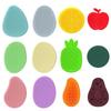 6PCS/set Textured Children Sensory Stone Relaxing Silicone Suction Cup Toy  Toddlers