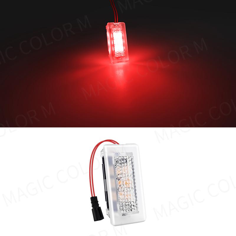 LED Atmosphere Footwell Lights For Model 3 Y S X Interior Floor Door Puddle Decorative Lamp Car Accessories