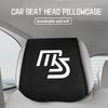 Car Seat Headrest Cover Suede Perforated Pillow Case For Mazda MX-5 CX30 RX8 MX5 BK BL 5 CR CW 6 II GH CX-7 ER