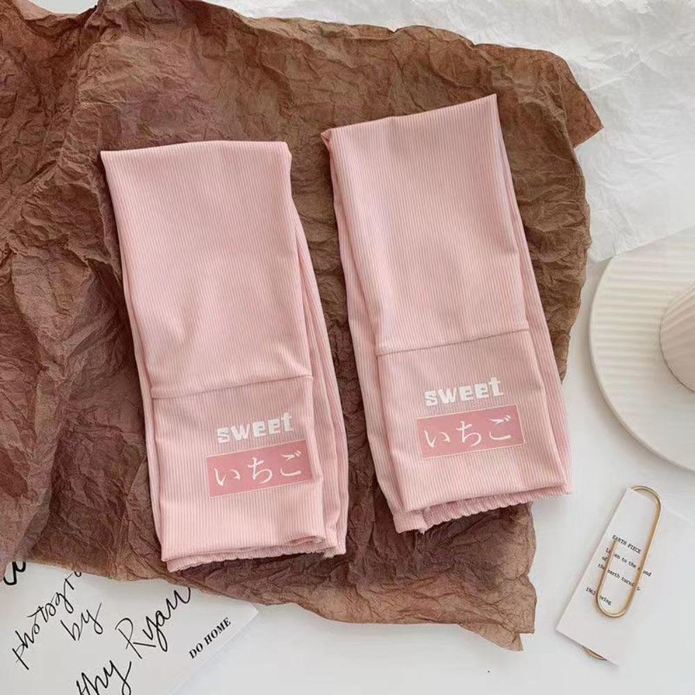 Ice Silk Arm Sleeves Thin Long Gloves New Half Finger Sleeves  Female Male