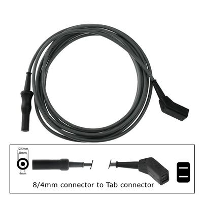 1 шт. Разъем 8/4 мм для разъема для вкладки, кабель для пинцета для коагуляции, кабель для электрохирургического аппарата, кабель для многоразовых биполярных щипцов