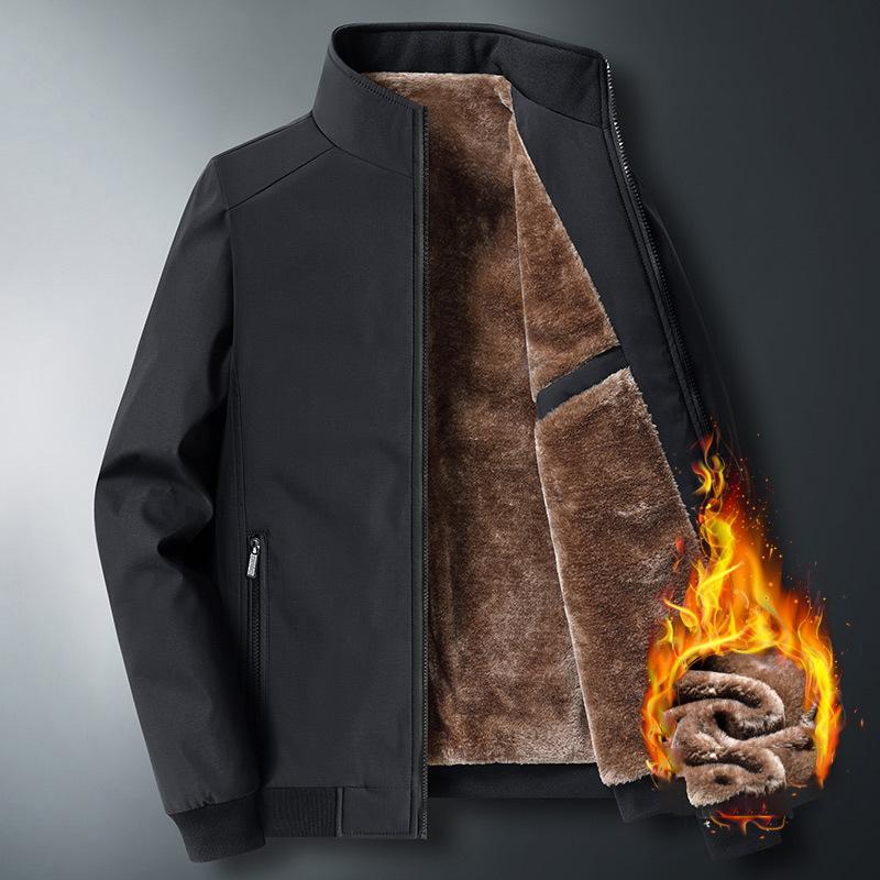 Куртка 8xl большого размера для мужчин, толстая куртка на стойке, однотонная, зимняя, мужская, водонепроницаемая, теплая, деловая, повседневная, мужские пальто