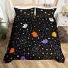 Halloween Duvet Cover Queen Boys Trick Or Treat Bedding Collection For Kids Teen Room Decor Microfiber Soft Sugar Skull Comforter Cover