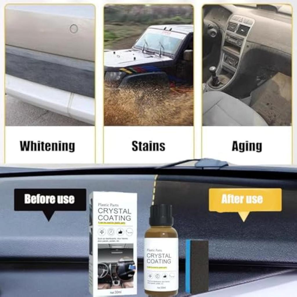 Кристаллическое покрытие для пластиковых деталей автомобиля, кристаллическое покрытие, пластиковые детали кристаллическое покрытие 30 мл
