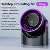 100 Speed Desktop Fan Smart Circulator USB Charging 3 Mode Timing 180°Adjustable Electric Fans Portable Ultra Quiet Wall Hanging