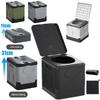 For Adults & Kids Folding Toilet Tour Emergency Mobile Toilet Car Trash Can  Self-driving