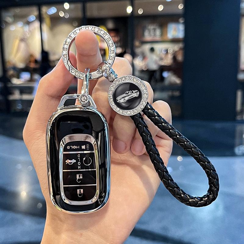 Автоматический Бесключевой Защитный Чехол Держатель Брелка Для Honda Accord Civic Hr-V Cr-V Pilot Sport Si Ex Ex-L 4/5 Кнопок Чехол-Крышка для Автомобильного Брелка