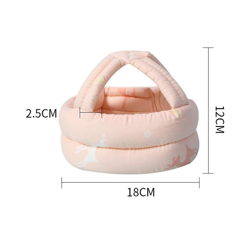 Infant Toddler Baby Cartoon Safety Helmet Kids Head Protection Hat for Learn Walking Crawling Children Protective Headgear