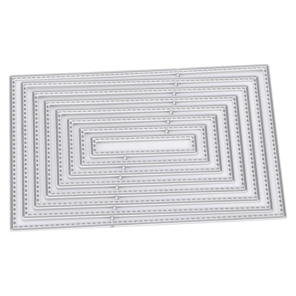Diecut Carbon Steel Embossing Cutting Die Template Rectangular Sewing Thread Carving Mould
