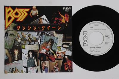 7-дюймовая пластинка BOSS Dancin Queen Kick Ass Rock n R RPS161PROMO RCA 1985 Япония Рок Б/У