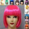 Women Short BOB Hair Wig Straight Bangs Cosplay Party Stage Show 13 Colors Party Supplies