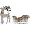 Ornement De Noël - DKD Home Decor - Standard - Blanc - Osier - 58x30x30 Cm