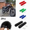 1 Pair 205mm Universal Motorcycle Rubber Front Fork Shockproof Dust Cover Gaiters Gators Boot Shock Protector