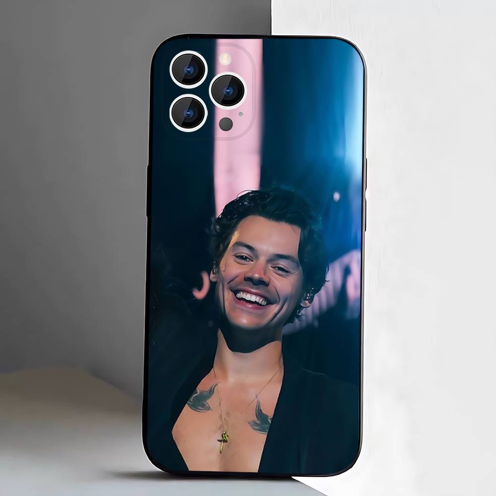 Чехол для телефона H-HaRRy Музыкальные стили Для iPhone 17,16,15,14,13,12,11,Pro,XS,Max,XR,Plus,E,SE4,Mini Черный Мягкий чехол
