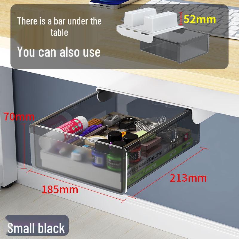 Невидимый органайзер под стол: Ящик без сверления для офисных канцелярских принадлежностей