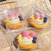 Fingertip Egg Tart Squishy Pinching Slow Rebound Toy Kids Adults Sensory Fidget Ball  For Students