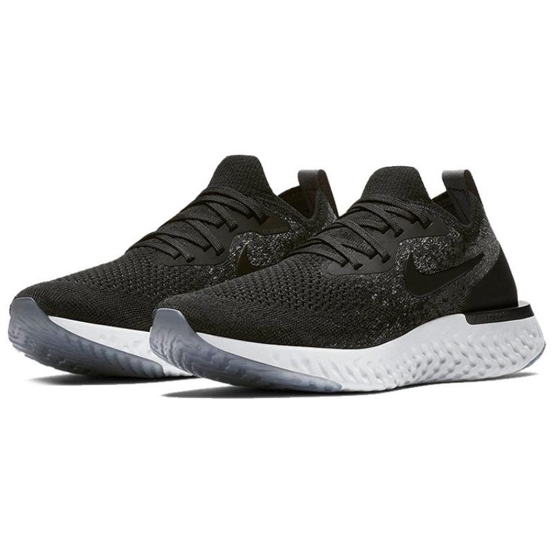 Nike Женские кроссовки Epic React Flyknit Черный Темно-серый AQ0070-001
