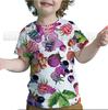 Toddler 3D Funny Fruits Printed T Shirts Baby Boys Girls Kids Tee Tops Summer Children Avocado Strawberry Lemon Apple T-shirts