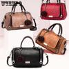 WTEMPO Elegant Handbag Women Crossbody Bag Small Tote Boston Bag Flower Ornament