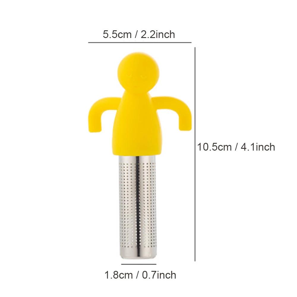 2 шт., симпатичный, креативный, милый, силиконовый, удобный в использовании, ситечко для чая, высококачественный, нетоксичный, для специй
