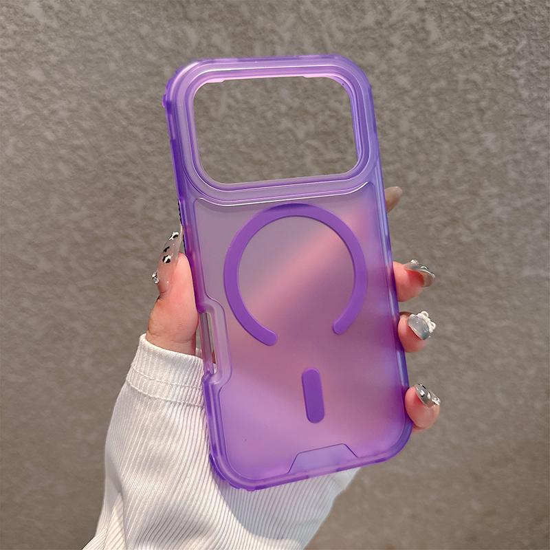 Matte Candy Magnetic Wireless Charging Transparent Case For iPhone 17 Air 17 Pro Max For Magsafe Shockproof 3 in 1 Armor Cover