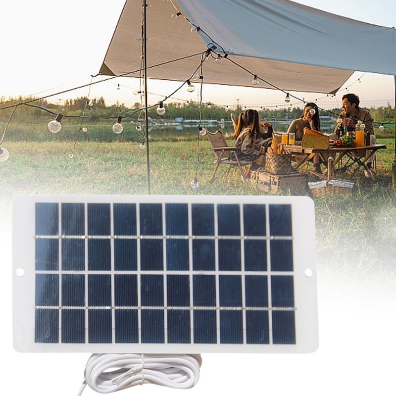 4.5W Solar Panel for Security Camera Outdoor, 5V USB C Solar Panel Charger for Rechargeable Battery Powered Camera