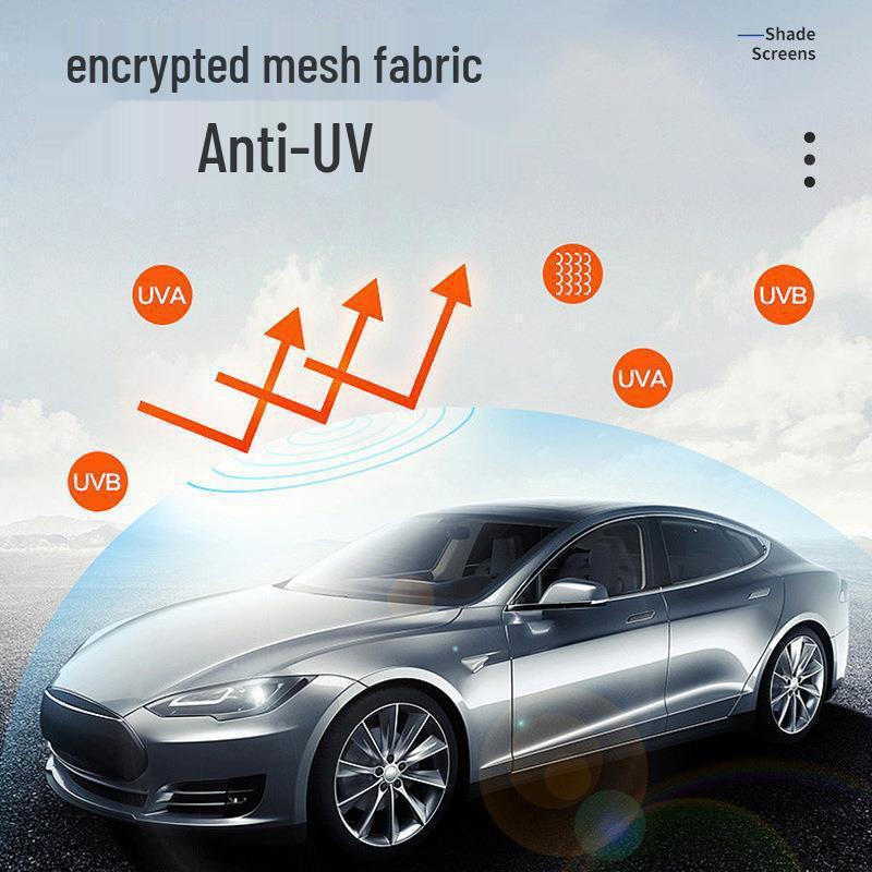 Tesla Model Y Солнечная крыша Солнцезащитная шторка Раздельная - Защита внутреннего потолка
