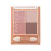 Палитра теней для век бежевого тона 06 Peach Beige, 4,3 г — блестки, перламутровые, матовые, 4 оттенка
